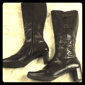 Italian Leather Boots Size 12 Dark Brown GiovanniZ